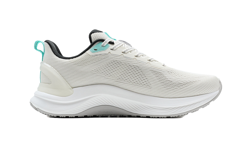 XTEP Stride ET Anti-Slip And Wear-Resistant Rebound Training Running Shoes Men's Gray Cyan 