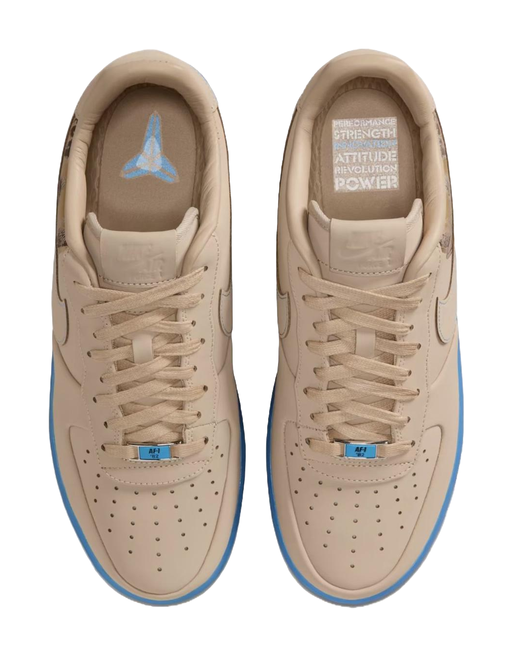 Nike Air Force 1 Low top Skateboard Shoes Unisex Brown Blue  vjsneaker.com