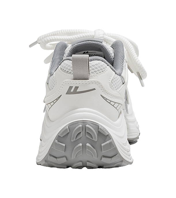 Warrior Low-Top Chunky Sneakers Women's White Gray 