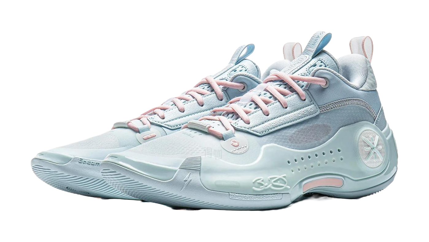 Li-Ning Way of Wade 10 WOW10 Low "Ice Blood" - Basketball Shoes Men Gray Pink  VJSNEAKER
