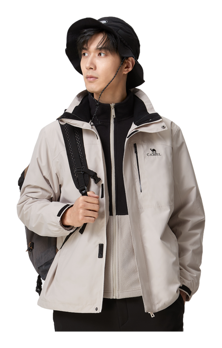 CAMEL All weather Windbreaker Jacket Mens  vjsneaker.com