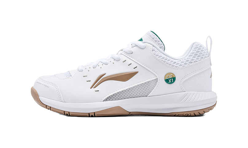 Li-Ning Light Feather Rocket 2.0 "White Brown" AYTU049-1 - Badminton Shoe Unisex