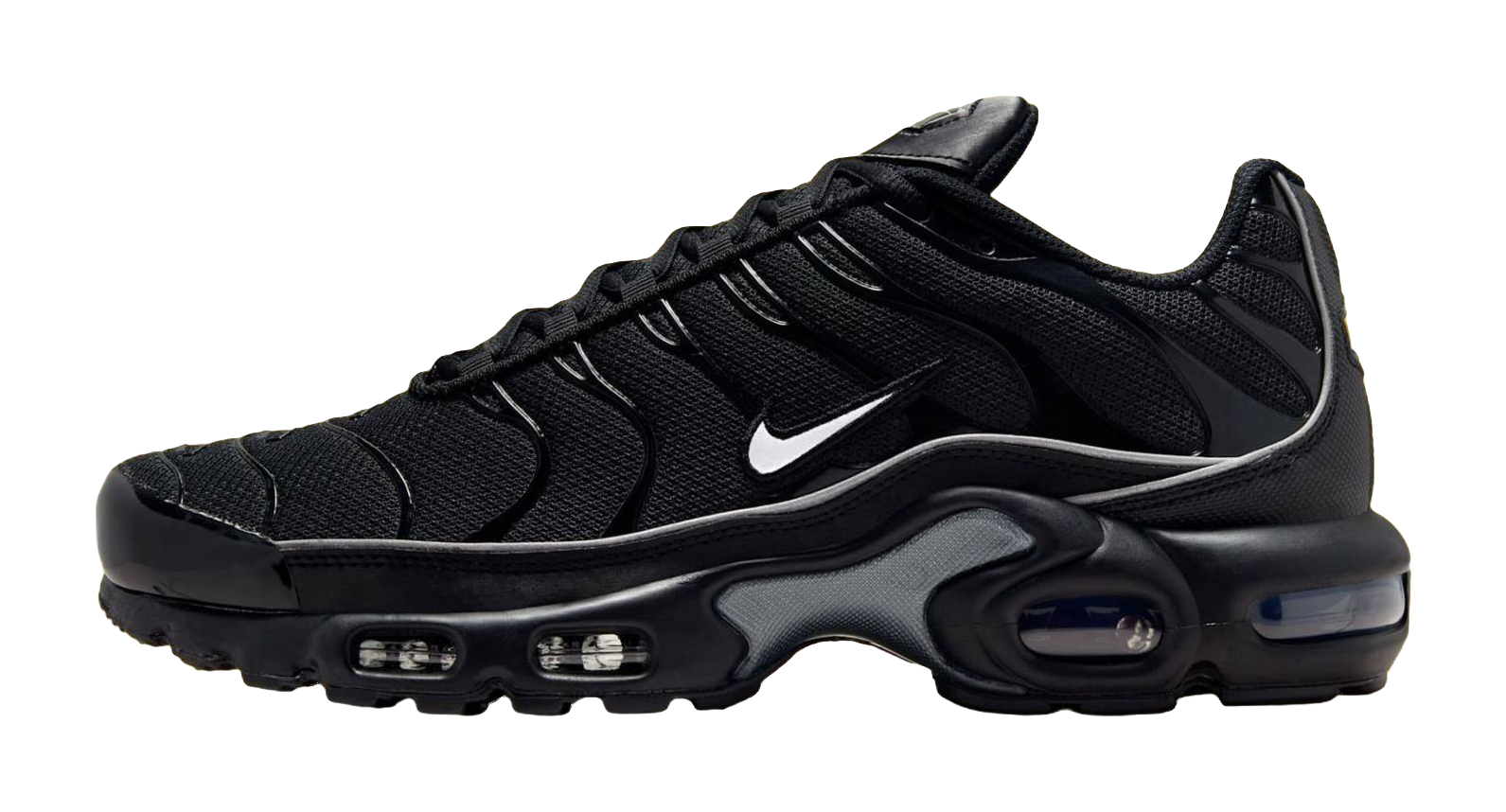 Nike Air Max Plus Support Running Shoes Unisex Black White  VJSNEAKER