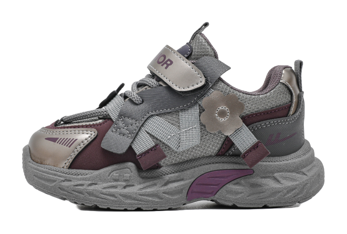 Warrior girls' sports shoes made of synthetic leather, comfortable, versatile, wear-resistant, lightweight, shock-absorbing, low top, girls' casual shoes for children  VJSNEAKER