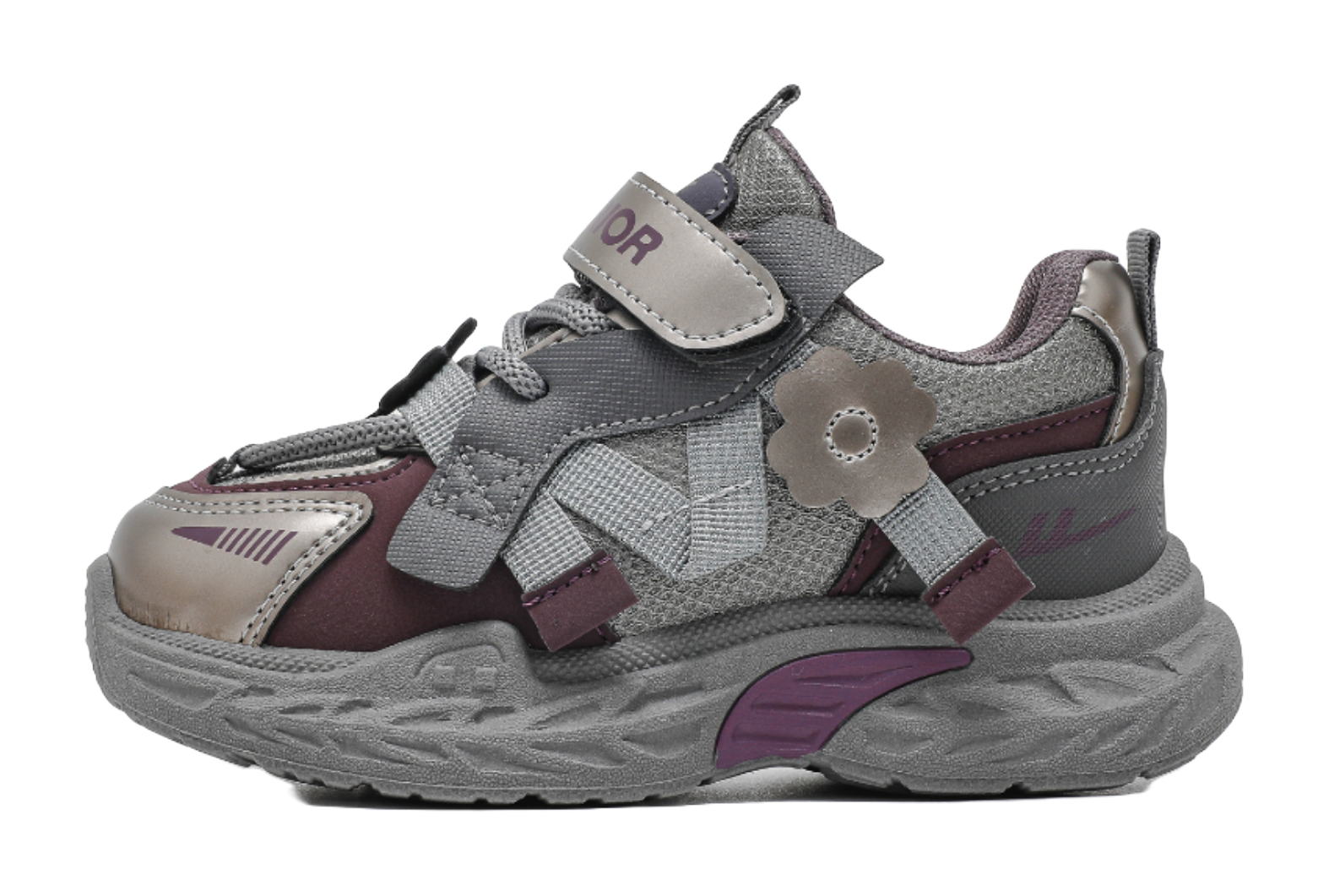 Warrior girls' sports shoes made of synthetic leather, comfortable, versatile, wear-resistant, lightweight, shock-absorbing, low top, girls' casual shoes for children  VJSNEAKER