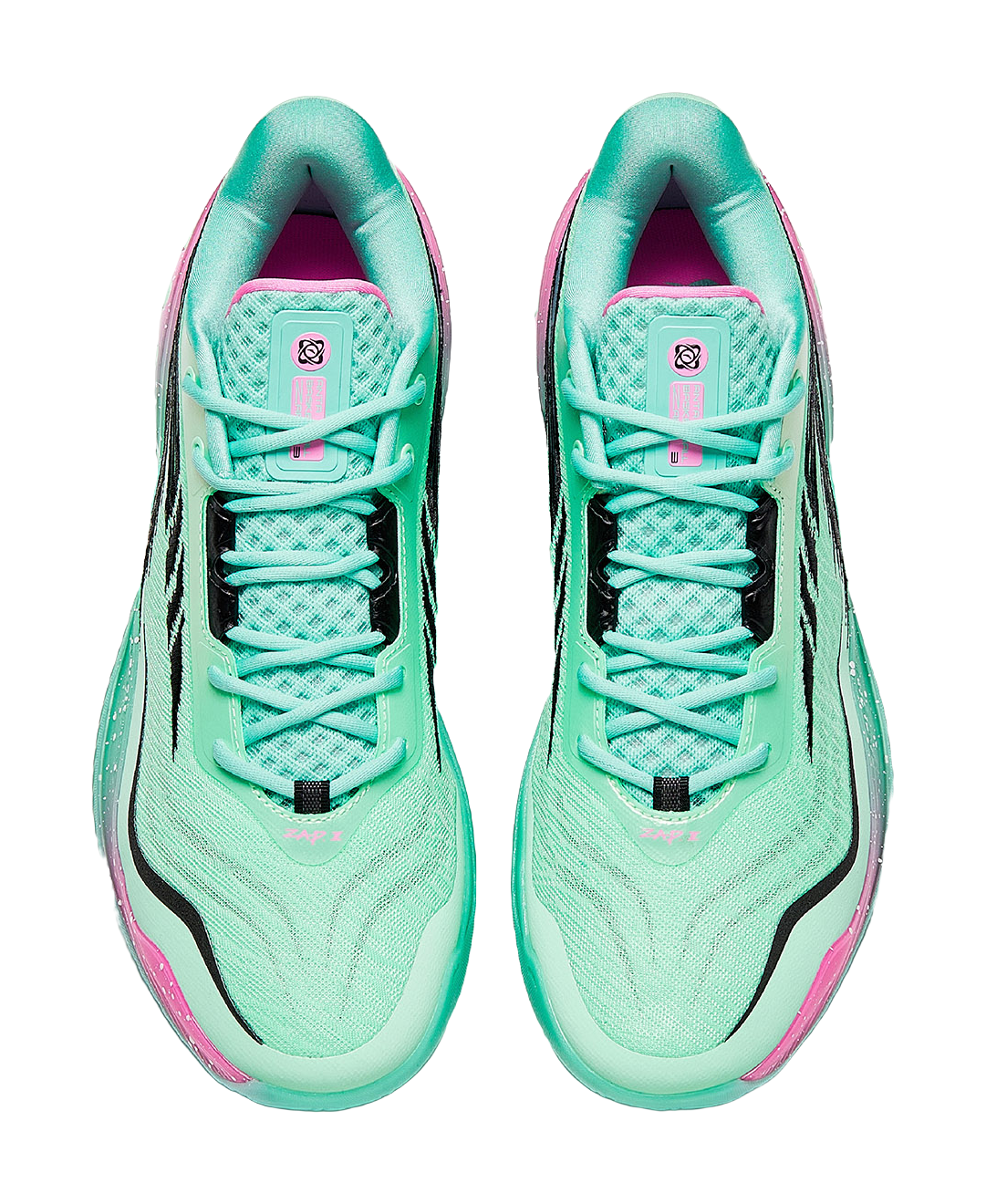 Anta Zap 3 Low top Basketball Shoes Mens Green Pink  vjsneaker.com