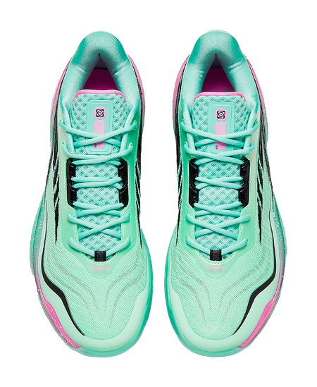 Anta Zap 3 Low top Basketball Shoes Mens Green Pink  vjsneaker.com