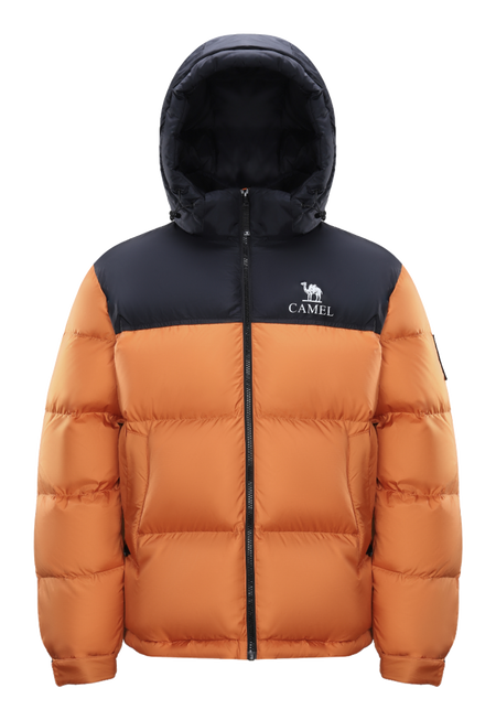 CAMEL Warm Fleece Collection Down Jacket Unisex  vjsneaker.com