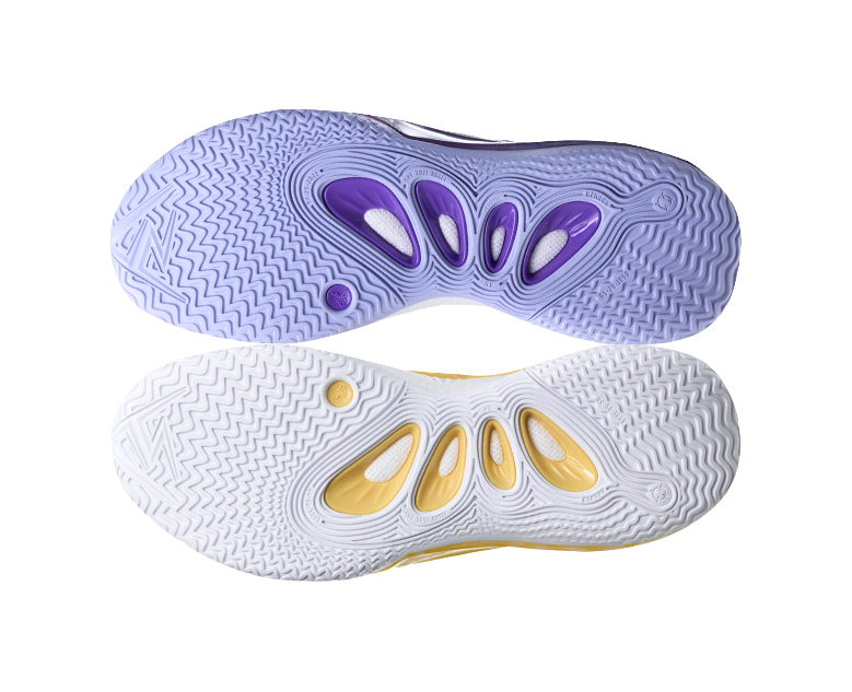 Rigorer Austin Reaves AR2 "Purple Gold Dynasty" Mismatched - Basketball Shoes for Men  vjsneaker.com