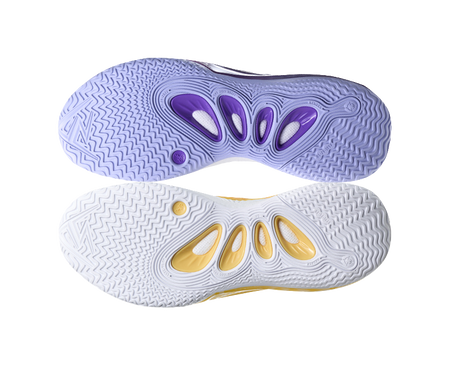 Rigorer Austin Reaves AR2 "Purple Gold Dynasty" Mismatched - Basketball Shoes for Men  vjsneaker.com