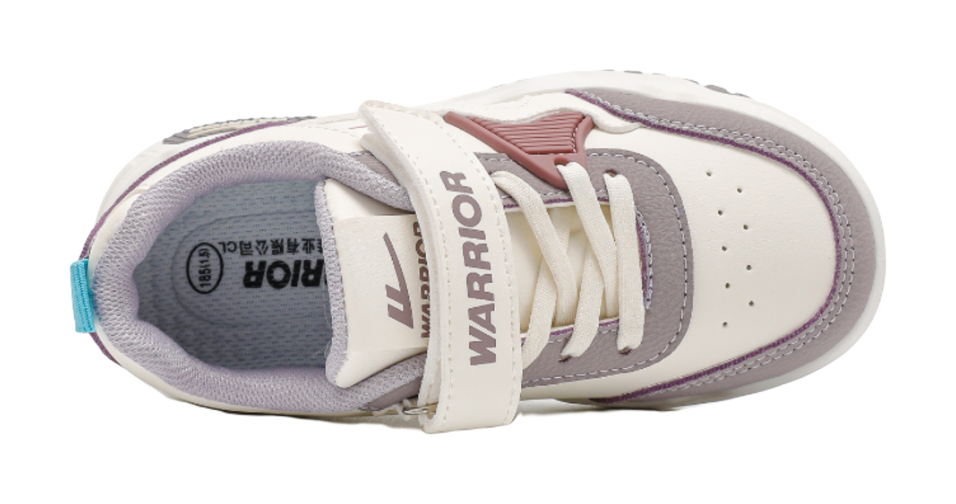 Warrior Boys Athletic Shoes Breathable Lightweight Cushioning Low top Girl Skateboard Shoes Kids  VJSNEAKER