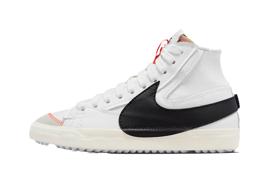 Nike Womens Blazer Mid 77 Jumbo White Black  vjsneaker.com