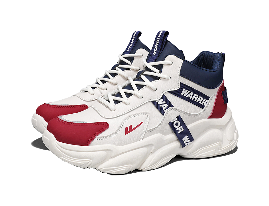 Warrior Cushioning And Breathable High top Chunky Sneakers Men's 