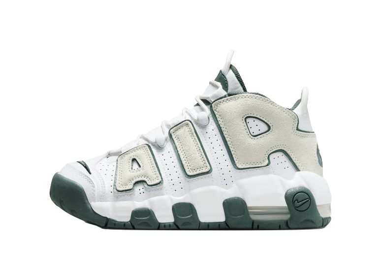 Nike Air More Uptempo White Vintage Green GS  VJSNEAKER