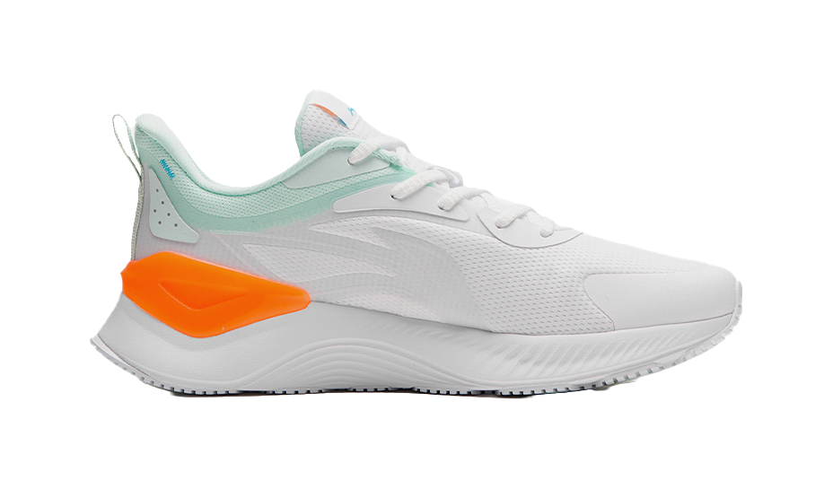 LiNing YueYing Element Shock Absorbers Slip Resistant Abrasion Resistant Low top Running Shoes Men's White 