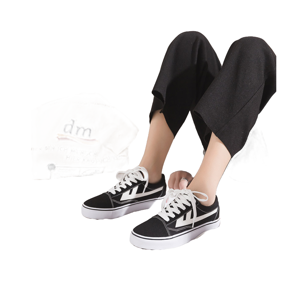 Warrior Slip Resistant, Abrasion Resistant, Breathable, Lightweight Low top Canvas Shoes Unisex Black White 