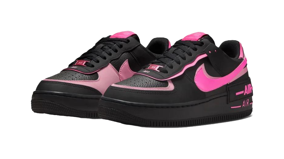 Nike AF1 Shadow Skateboard Shoes Womens Black Pink  vjsneaker.com