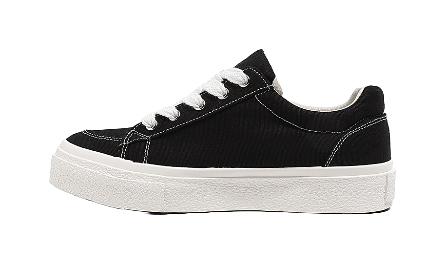 HUANQIU Men's Low-Top Canvas Shoes - Simple & Versatile Design Lightweight & Durable 