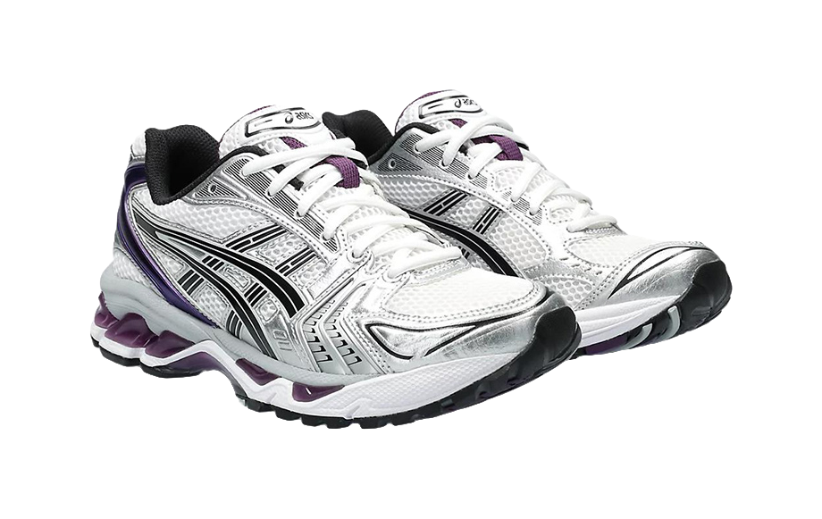 ASICS Gel Kayano 14 White Dark Grape Womens  vjsneaker.com