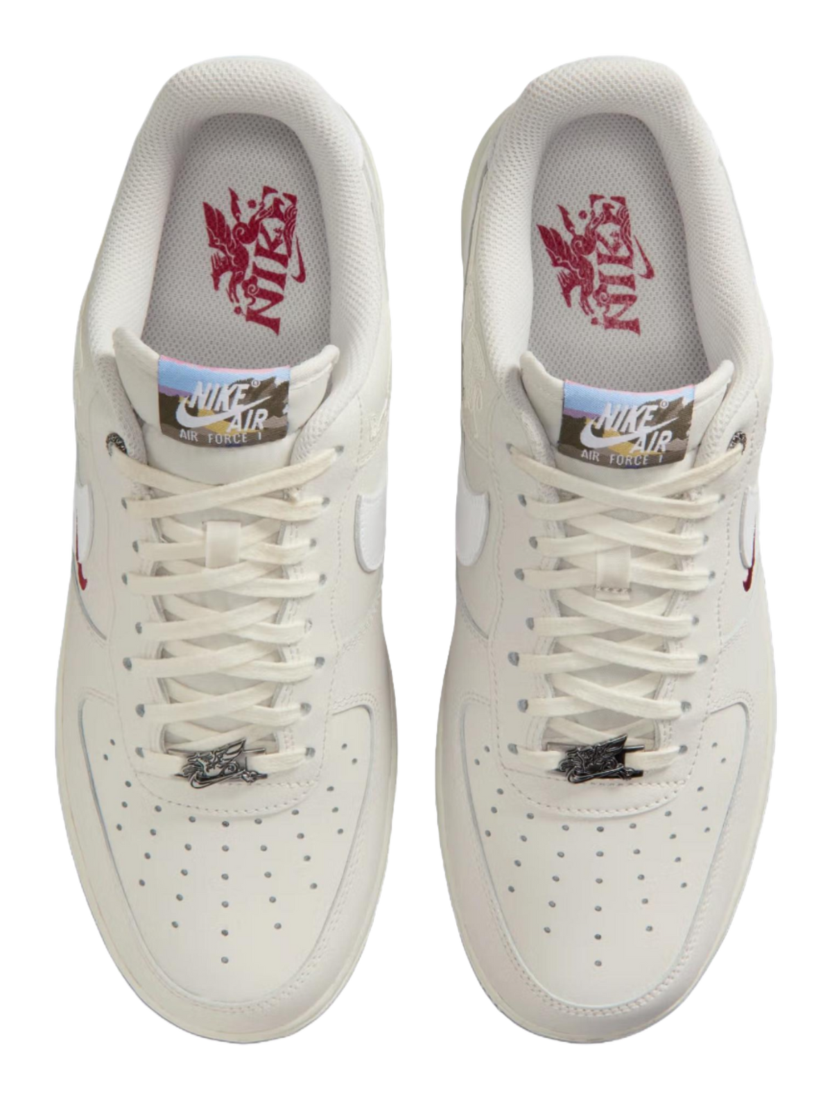 Nike Air Force 1 Breathable Low top Skateboard Shoes Mens White  vjsneaker.com
