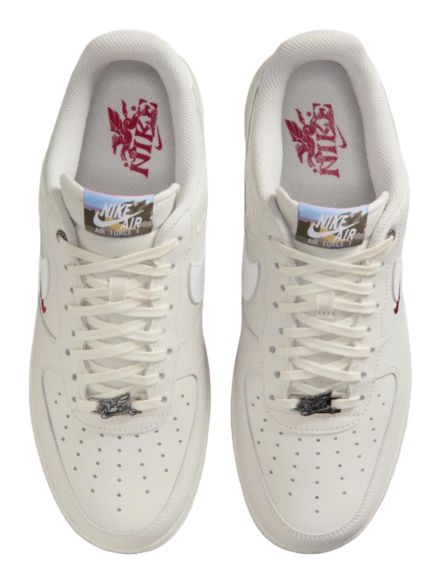 Nike Air Force 1 Breathable Low top Skateboard Shoes Mens White  vjsneaker.com