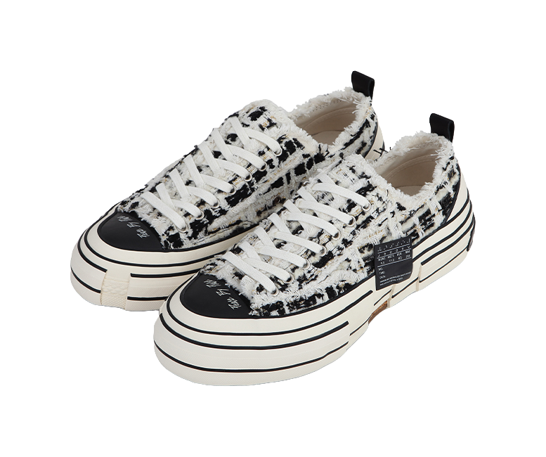 VESSEL Low top Canvas Shoes Unisex Black White 