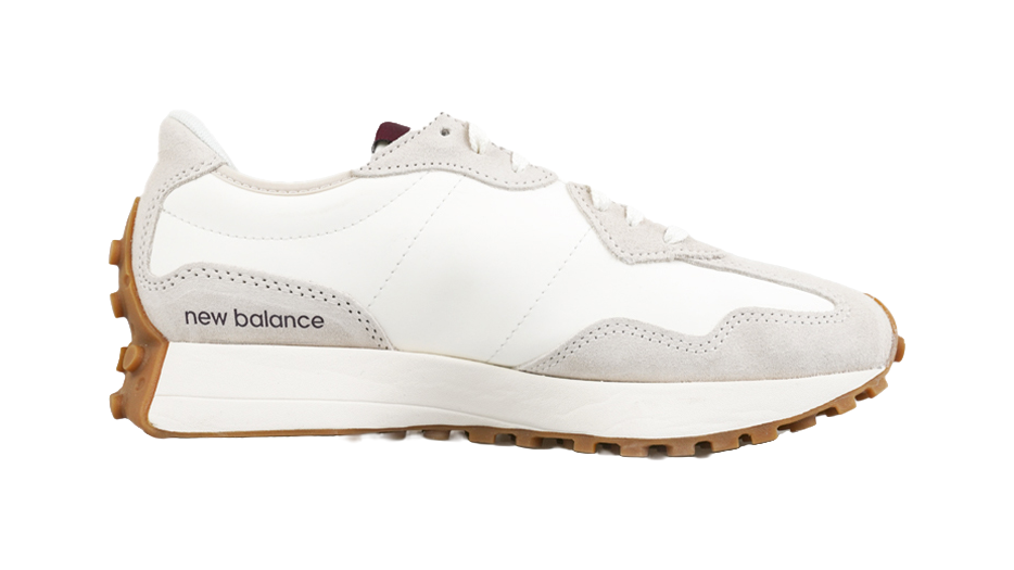 New Balance 327 White Dark Red Womens  vjsneaker.com