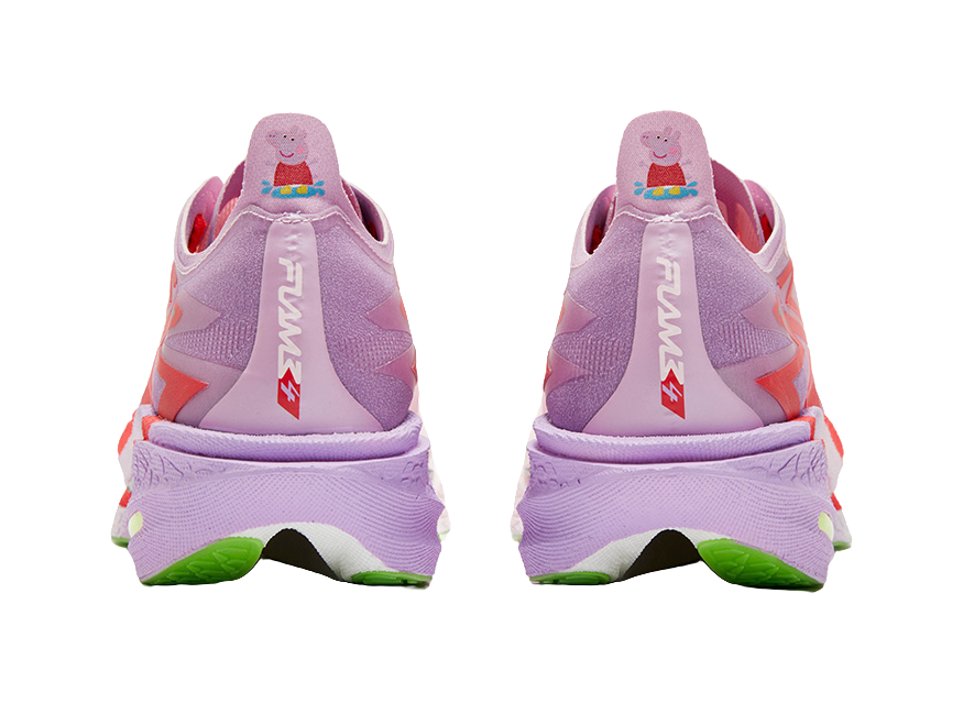 361° Flame 4 Running Shoes Unisex Low top Peach Heart Pink, Fluorescent Passionate Coral Pink 