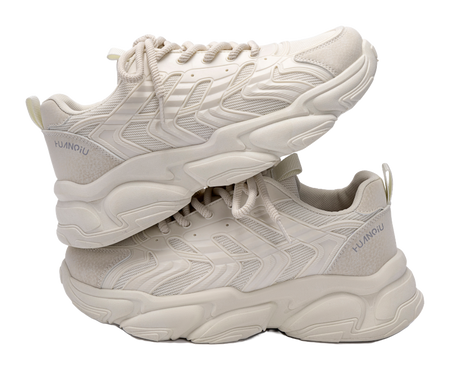 HUANQIU Slip Resistant Coverage, Lightweight, Height Increasing Low top Chunky Sneakers Mens Black  vjsneaker.com