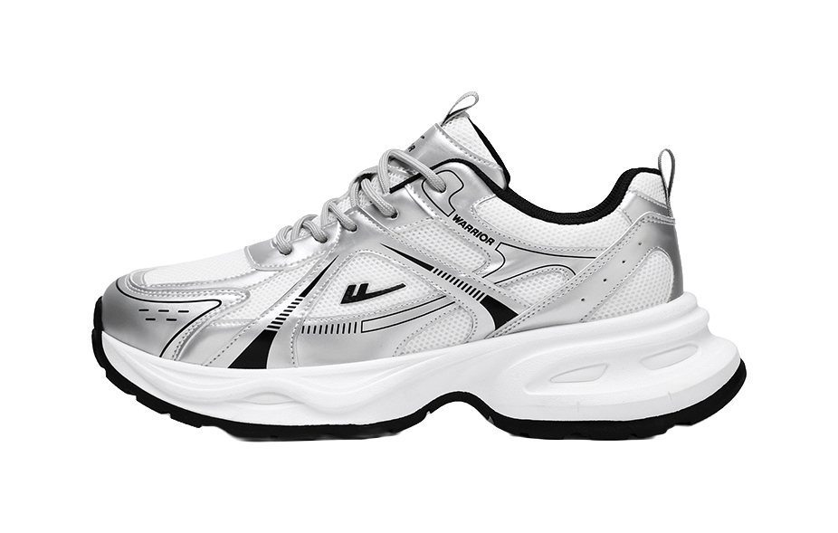 Warrior Abrasion Resistant Lightweight Height Increasing Low top Chunky Sneakers Unisex 