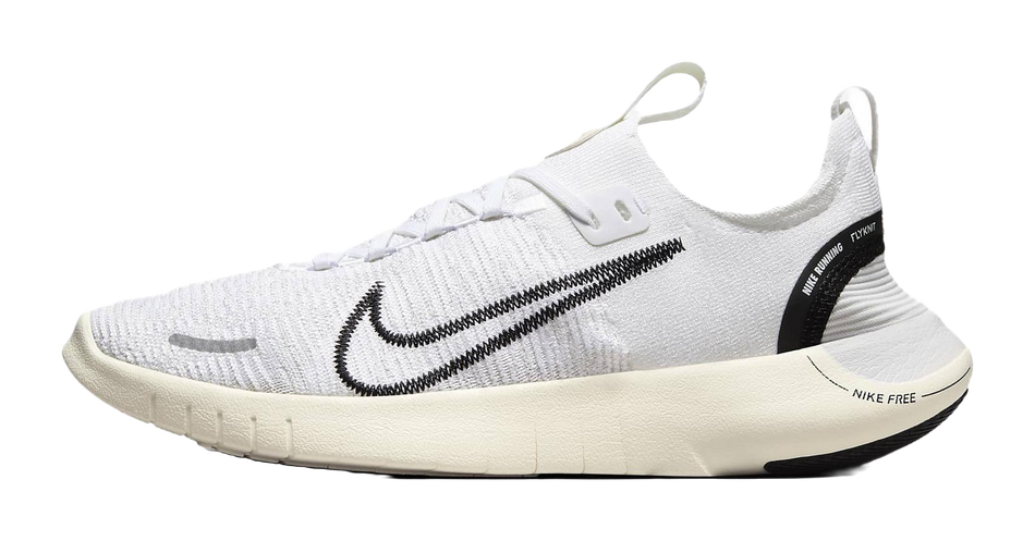 Nike Free Rn Nn Road Running Shoes White Coconut Milk Photon Dust Black Womens  vjsneaker.com