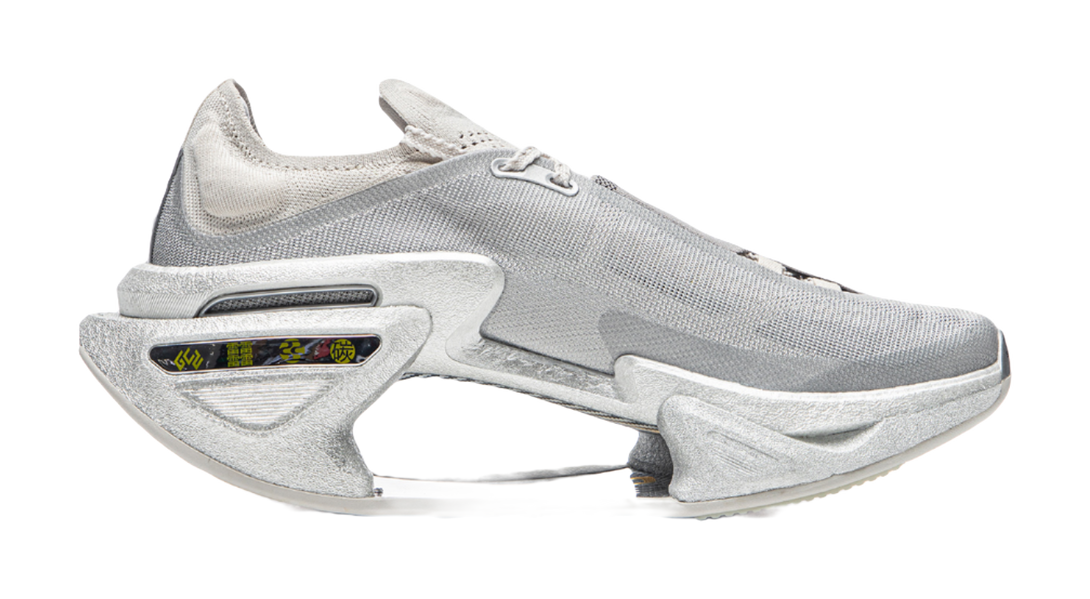 LiNing Shadow 3.0 Cushioning Abrasion Resistant Breathable Rebound Low top Running Shoes Unisex Silver 