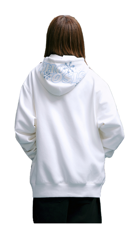 WHOOSIS Gradient Sparkling 3D Snowflake Print with Velvet Hoodie Hoodie Hoodie Unisex  vjsneaker.com