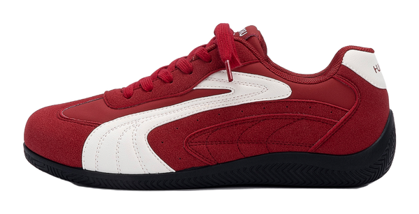 HUANQIU Lightweight Coverage Low top German Army Trainers Men's Red 