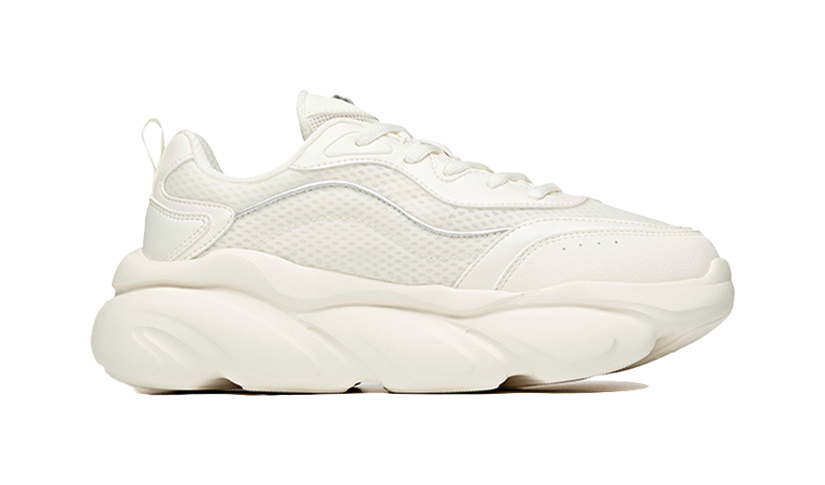 Anta Claw Shock Absorbers Slip Resistant Abrasion Resistant Breathable Low top Chunky Sneakers Women's White 