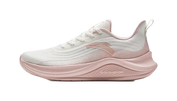 Anta Slip Resistant Abrasion Resistant Low top Casual Running Shoes Women's Ivory White Halo Pink 