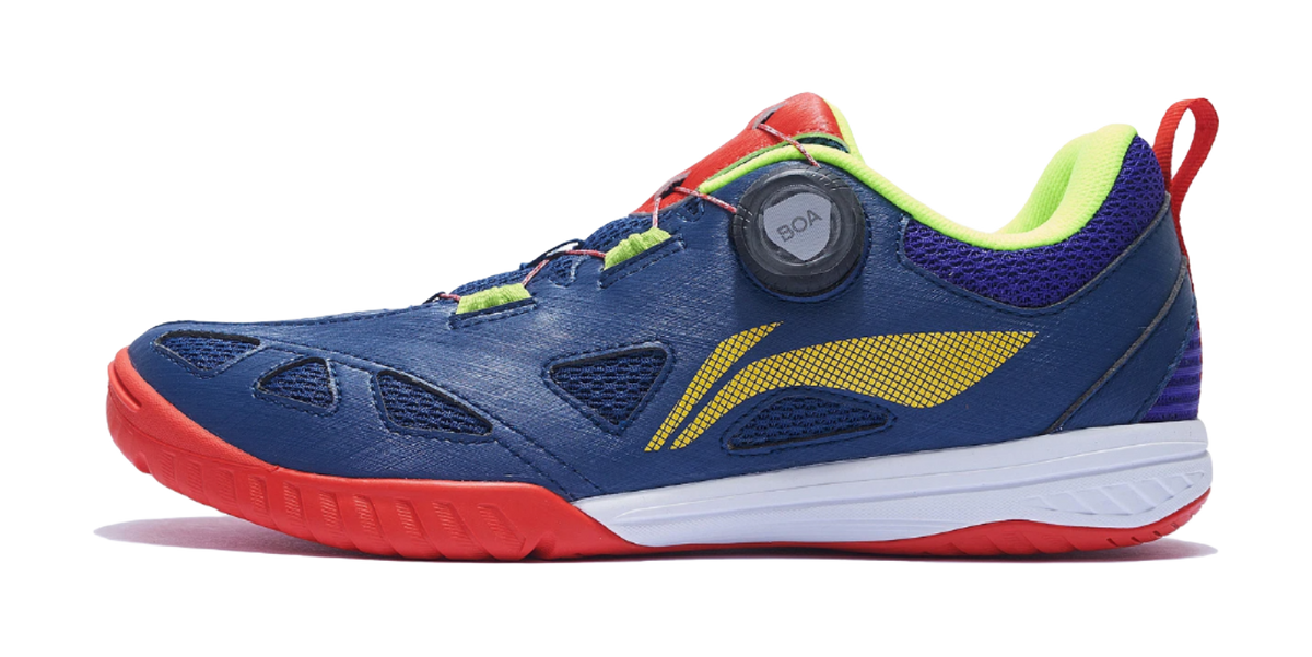 Li-Ning Mage ESS "Blue Purple Yellow" APTT001-5 - Table Tennis Shoe Unisex Blue Purple Yellow