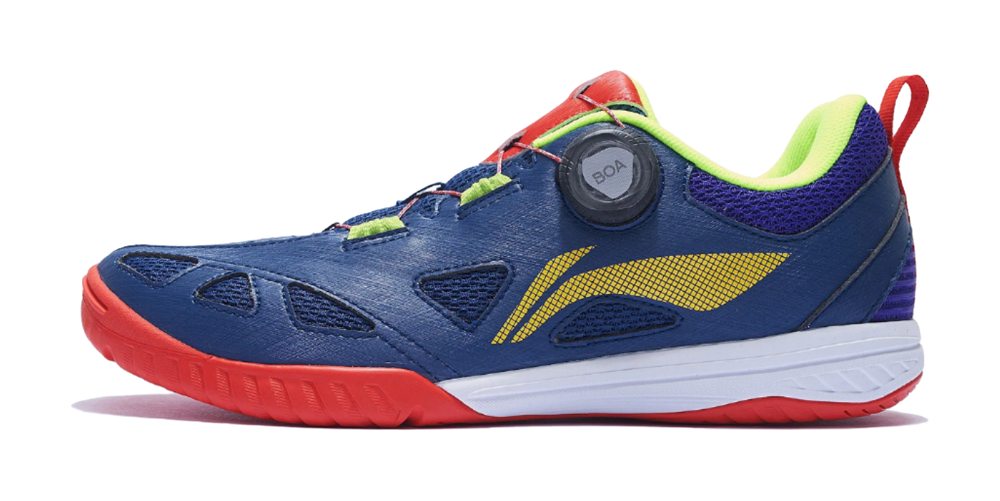 Li-Ning Mage ESS "Blue Purple Yellow" APTT001-5 - Table Tennis Shoe Unisex Blue Purple Yellow