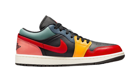 Air Jordan 1 Low Se Black Multi Color Womens  vjsneaker.com