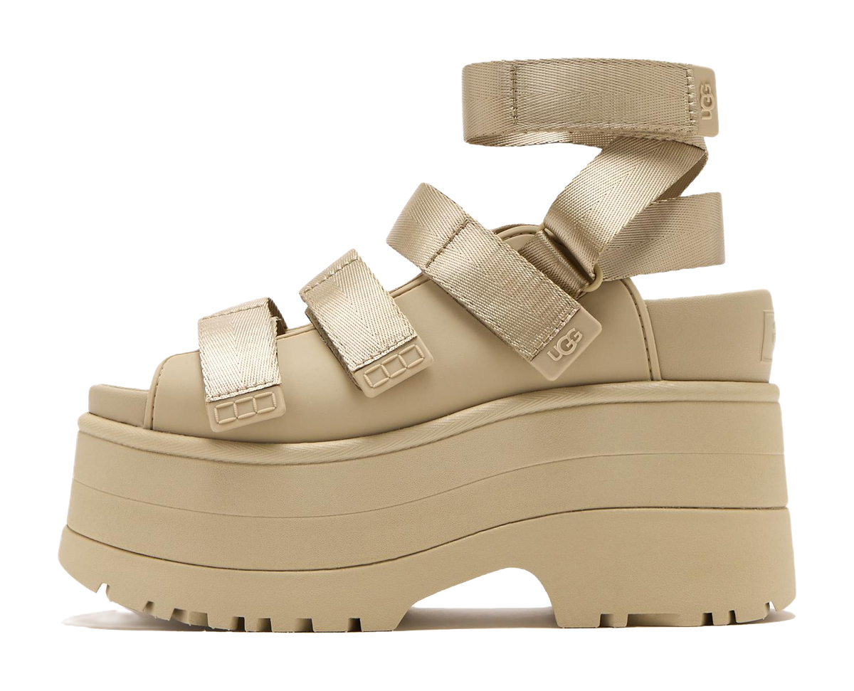 UGG GoldenRise Platform Sandals Mustard Seed Womens  vjsneaker.com