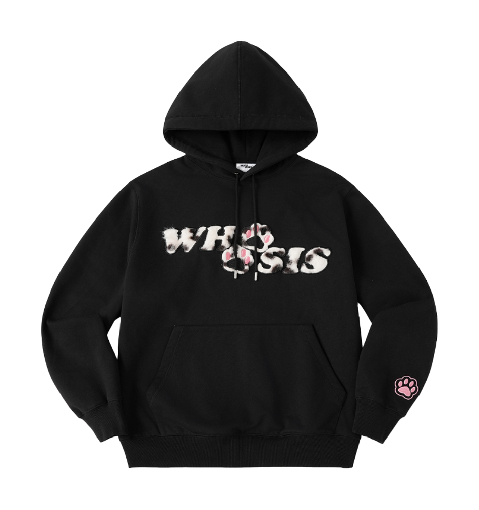 WHOOSIS Plush Cat Claw Patch Cute Fury Casual Plus Plush Loose Versatile Hoodie Hoodie Hoodie Hoodie Unisex  vjsneaker.com