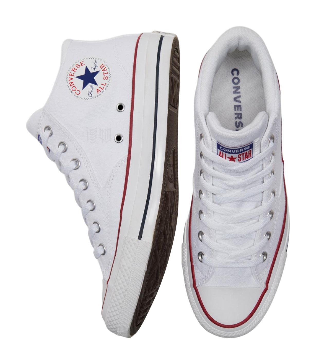 Chuck Taylor All Star Converse Mid Malden Street - White  vjsneaker.com