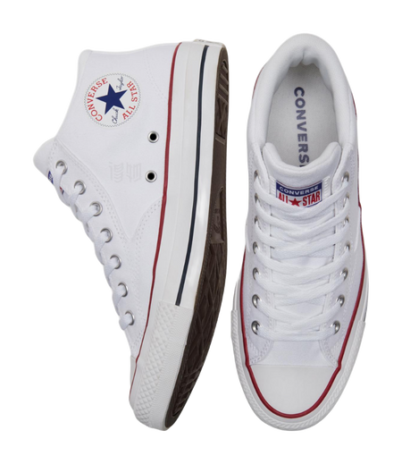 Chuck Taylor All Star Converse Mid Malden Street - White  vjsneaker.com