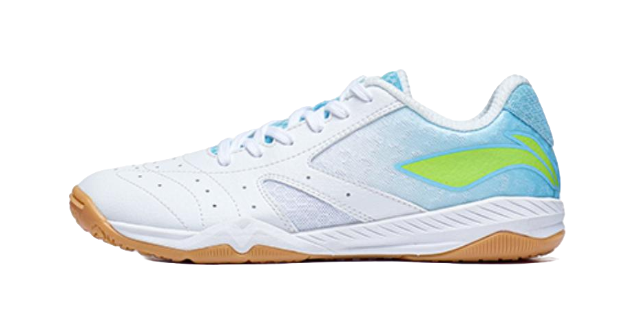Li-Ning Champion Professional "White Blue" APPS001-6 - Table Tennis Shoe Unisex White Blue