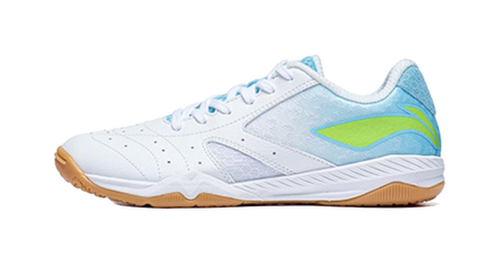 Li-Ning Champion Professional "White Blue" APPS001-6 - Table Tennis Shoe Unisex White Blue
