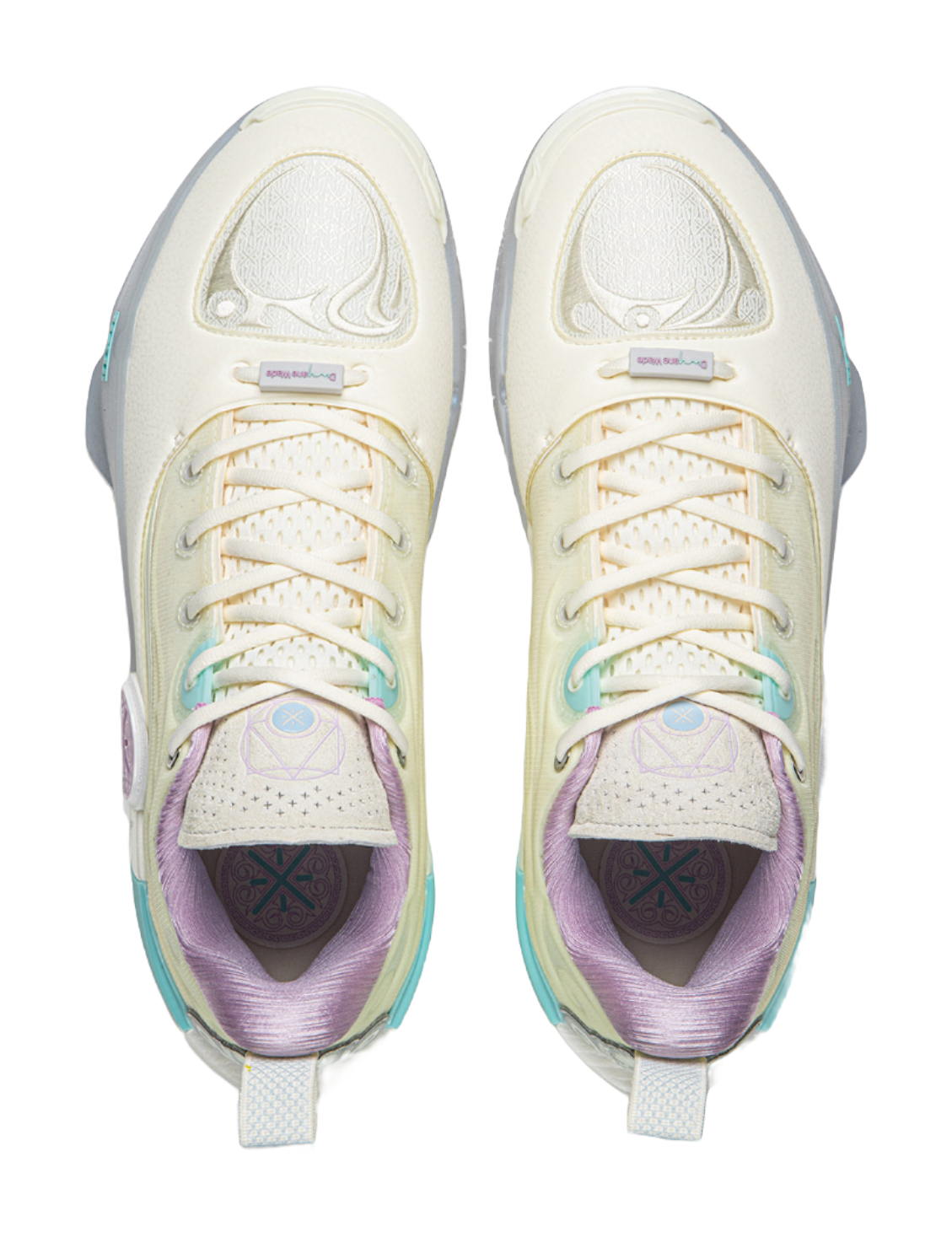 Li Ning WOW12 Low top Basketball Shoes Unisex Ecru  vjsneaker.com