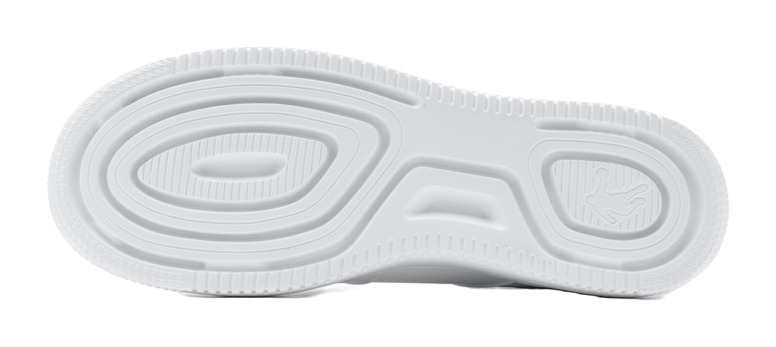 QIAODAN Air Force One Skateboard Shoes Women's Low top White Black 