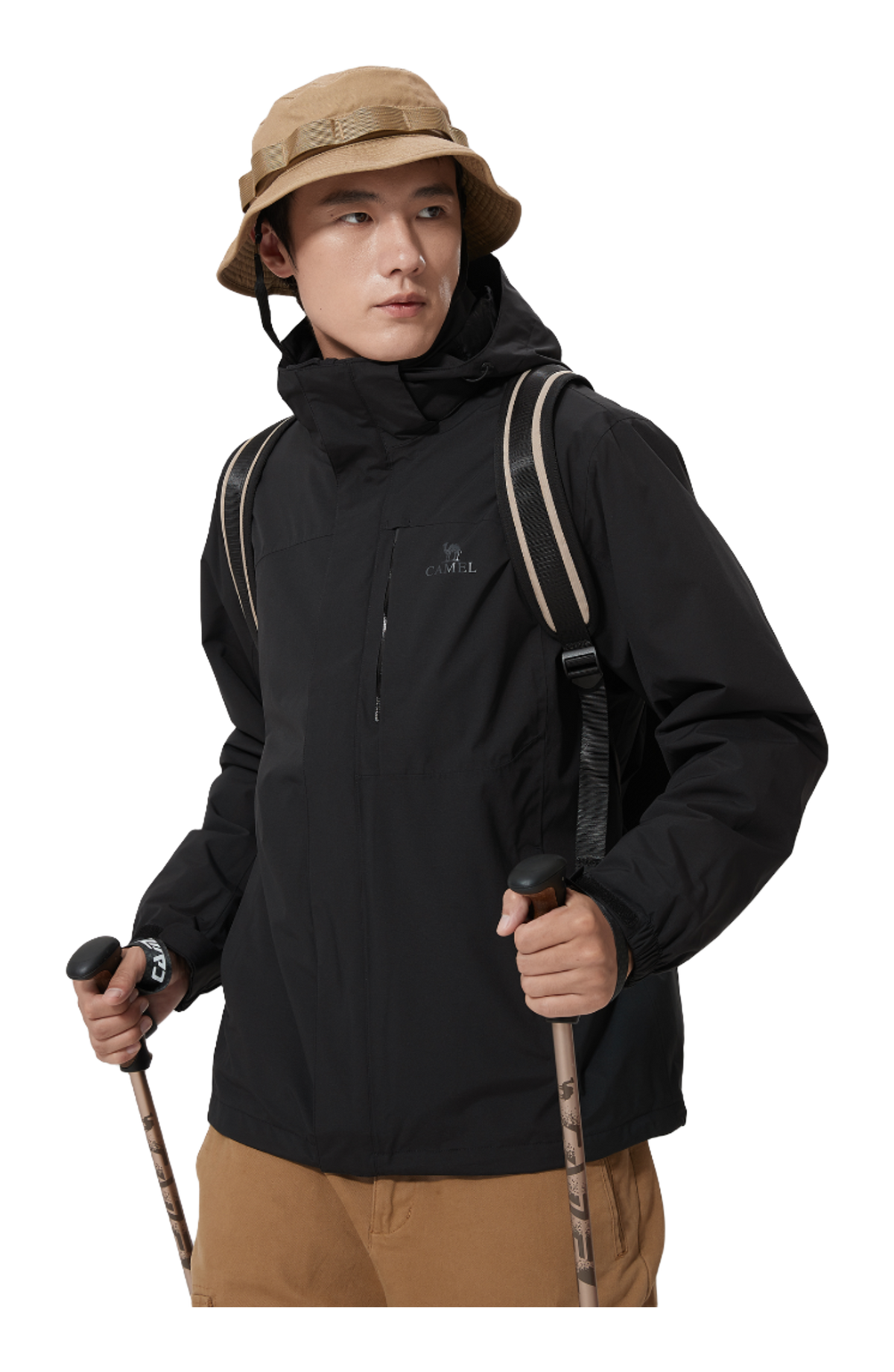 CAMEL All weather Windbreaker Jacket Mens  vjsneaker.com