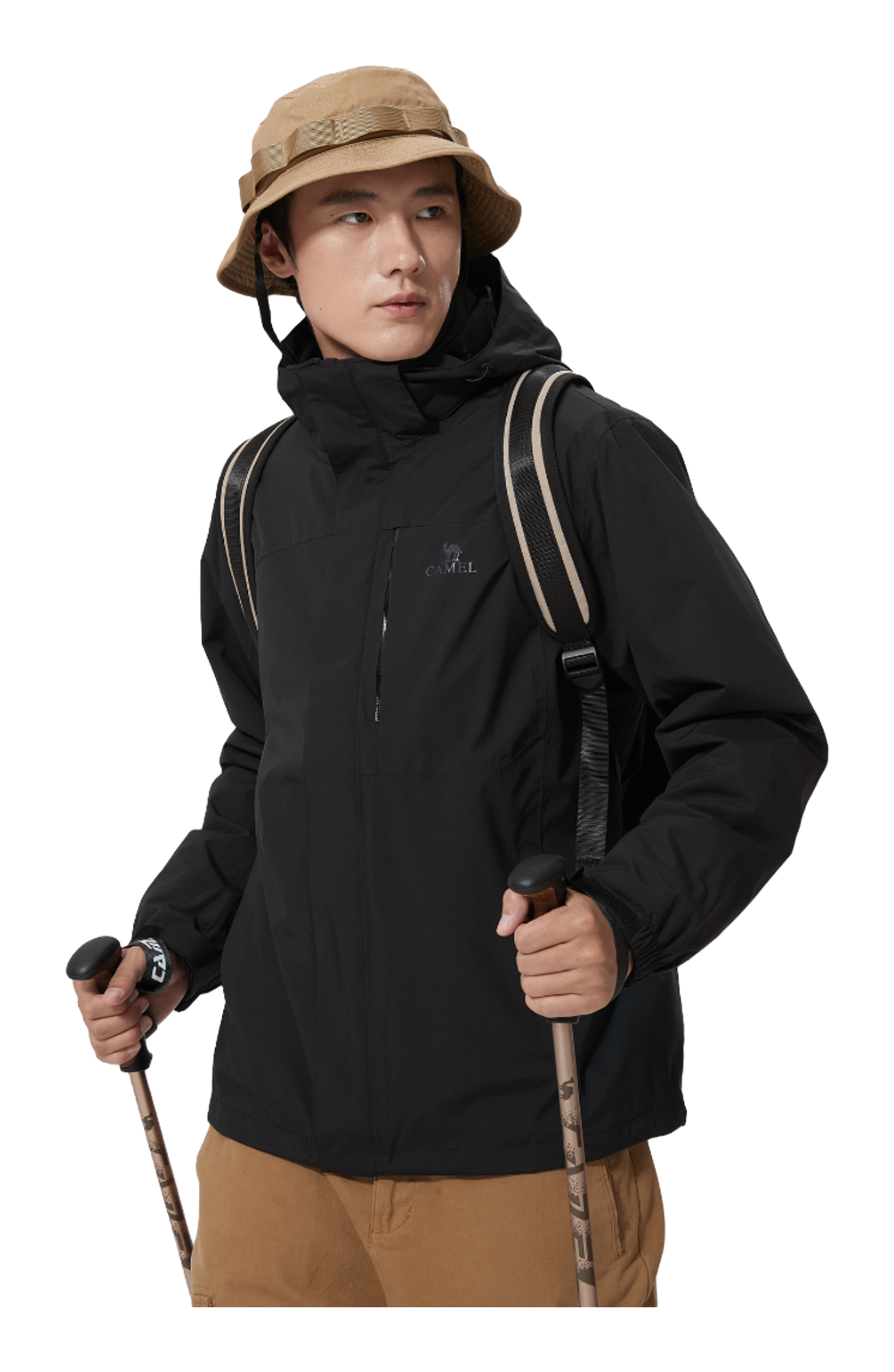 CAMEL All weather Windbreaker Jacket Mens  vjsneaker.com