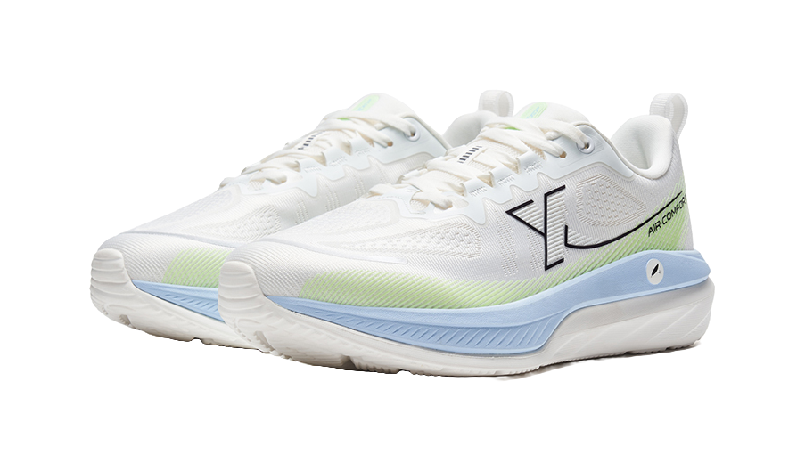 XTEP Cloud DC Cushioned Slip Resistant Abrasion Resistant Low Top Casual Running Shoes Men's Neon Pink Green 